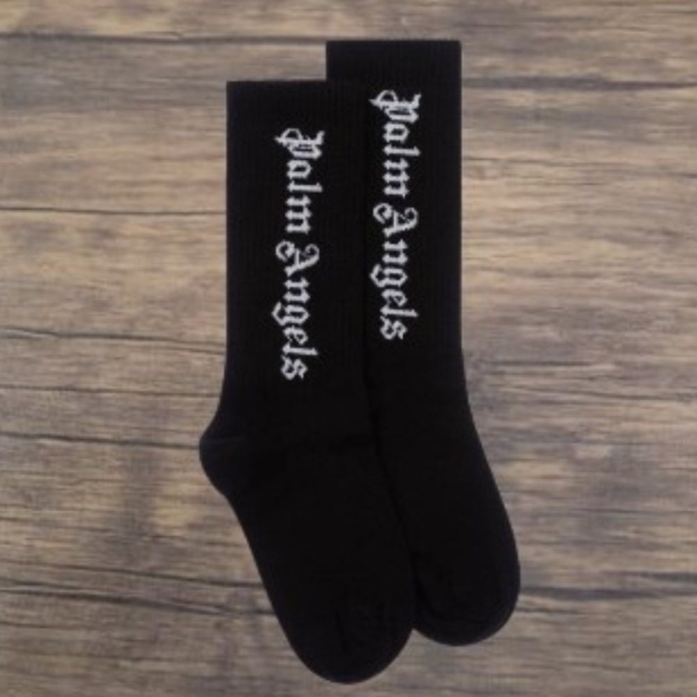 SOLD!!! Palm Angels Black and White Casual Socks